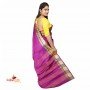 Fsahionvibes Purple,Green Art Silk Saree