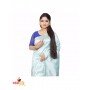 Fashionvibes Light blue,Pink Silk Saree