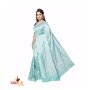 Fashionvibes SkyBlue Silk Saree