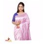 Fashionvibes SkyBlue,Pink Silk Saree