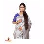 Fashionvibes Grey Silk Saree