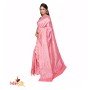 Fashionvibes Pink Silk Saree