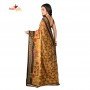 Fashionvibes Soft Tulip Print Silk sarees for Woman  (Colour: Brown)