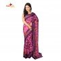 Fashionvibes Soft Tulip Print Silk sarees for Woman  (Colour: Purple)
