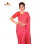 FashionvibesMulticolour Stripes Cotton Silk Saree for Women (Deep Pink)