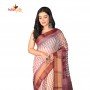 Fashionvibes Lightweight Cotton Silk Saree for Women (Light Brown)