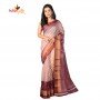 Fashionvibes Lightweight Cotton Silk Saree for Women (Light Brown)