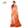 Fashionvibes Vibrant Mixed CottonSaree for Women(orange )