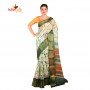 Fashionvibes Vibrant Mixed CottonSaree for Women(greens)
