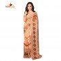 FashionvibesFreeflow Butter Silk Saree for Women (Caramel)