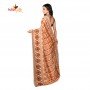 FashionvibesFreeflow Butter Silk Saree for Women (Caramel)