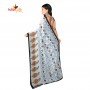 Fashionvibes Vibrant Butter SilkSaree for Women (Sea Green)