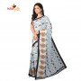 Fashionvibes Vibrant Butter SilkSaree for Women (Sea Green)