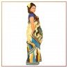 Murshidabad Silk Printed Saree 048