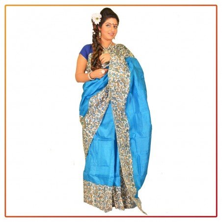 Murshidabad Silk Printed Saree 051