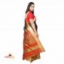 Fashionvibes Black & Golden South silk saree