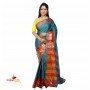 Fashionvibes Red & green South silk saree