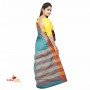 Fashionvibes Red & green South silk saree