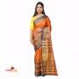 Fashionvibes Orange Art silk saree