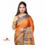 Fashionvibes Orange Art silk saree