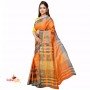 Fashionvibes Orange Art silk saree
