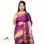 Fashionvibes Purple Art silk saree