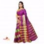 Fashionvibes Purple Art silk saree