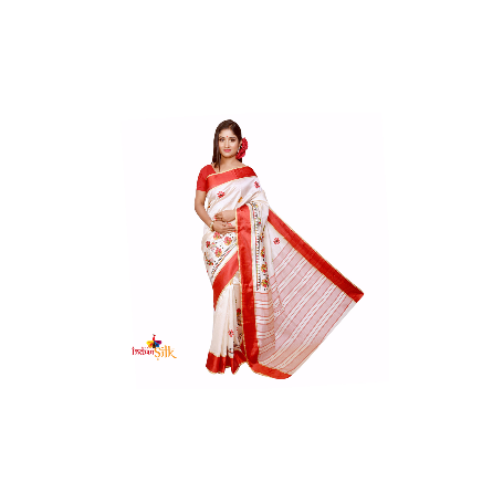 Fashionvibes Embroidered Daily Wear Art Silk Saree  (Multicolor)