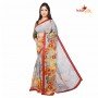Fashionvibes Grey Chiffon Saree