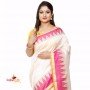 Fashionvibes  Woven Bollywood Silk Blend Saree  (Pink)