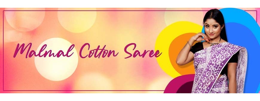 Malmal Cotton Saree